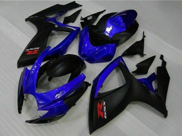 Descuento Carenados Moto Suzuki GSXR 600/750 2006-2007 - Azul Negro Mate Rojo