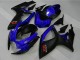 Descuento Carenados Moto Suzuki GSXR 600/750 2006-2007 - Azul Negro Mate Rojo