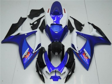 Descuento Carenado Moto Suzuki GSXR 600/750 2006-2007 - Blanco Azul Negro Rojo
