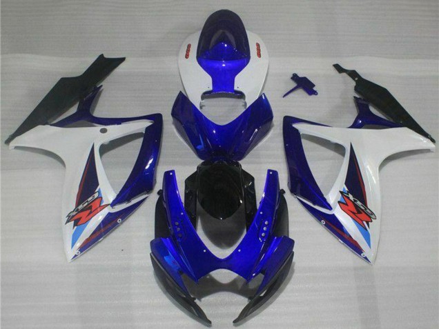 Descuento Carenados Moto Suzuki GSXR 600/750 2006-2007 - Blanco Azul Negro Rojo