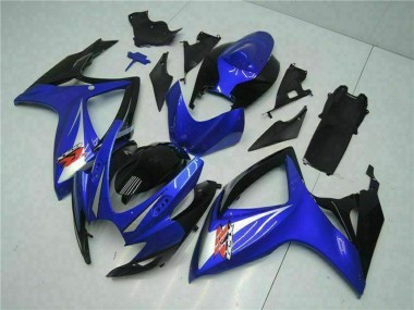 Descuento Carenados Moto Suzuki GSXR 600/750 2006-2007 - Azul Blanco Negro Brillante Rojo