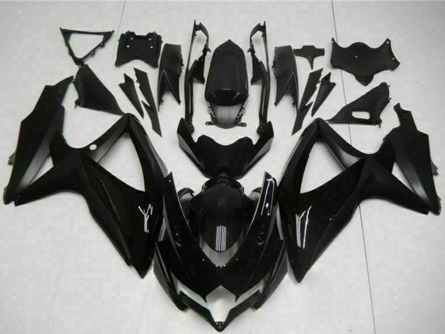 Descuento Carenados Moto Suzuki GSXR 600/750 2008-2010 - Negro Brillante Negro Mate