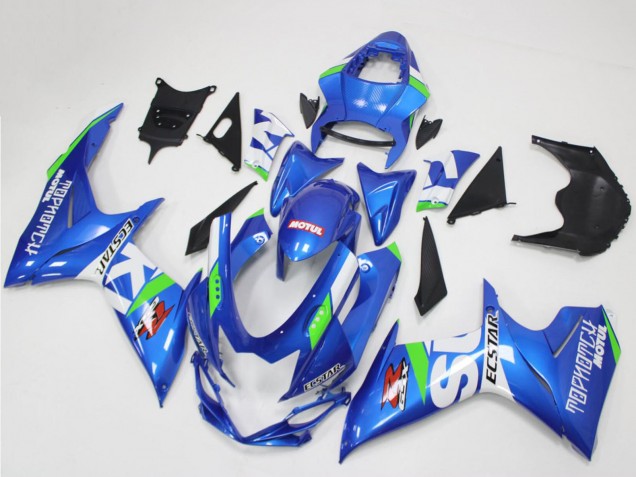 Descuento Carenados Moto Suzuki GSXR 600/750 2011-2024 - Azul Blanco Verde