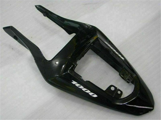 Descuento Carenados Moto Suzuki GSXR 1000 2003-2004 - Negro Brillante Oro Llama