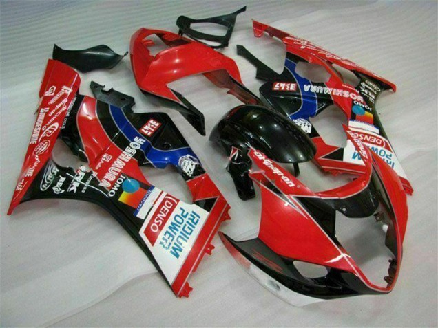 Descuento Carenados Moto Suzuki GSXR 1000 2003-2004 - Rojo Negro Azul Yoshimura