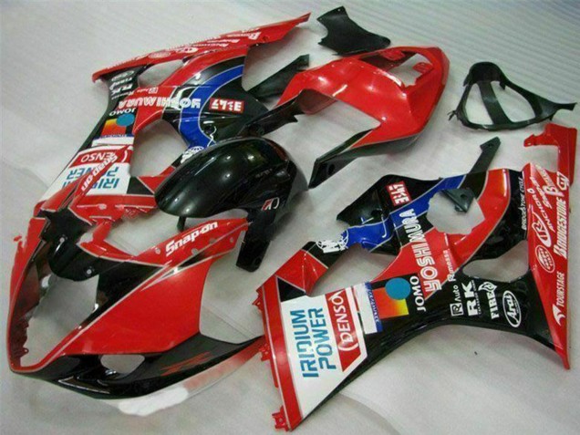Descuento Carenados Moto Suzuki GSXR 1000 2003-2004 - Rojo Negro Azul Yoshimura