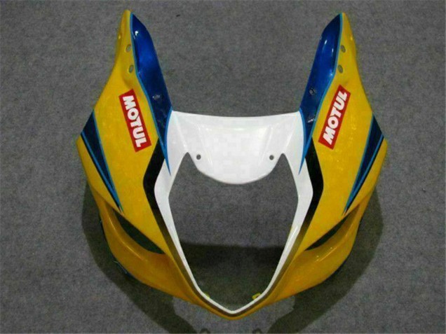 Descuento Carenados Moto Suzuki GSXR 1000 2003-2004 - Amarillo Azul Blanco Rojo Corona Motul
