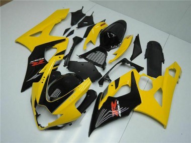 Descuento Carenados Moto Suzuki GSXR 1000 2005-2006 - Amarillo Negro Brillante Rojo
