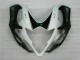 Descuento Carenados Moto Suzuki GSXR 1000 2005-2006 - Blanco Negro Brillante