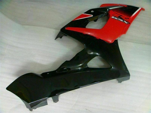 Descuento Carenados Moto Suzuki GSXR 1000 2005-2006 - Rojo Negro Brillante Negro Mate