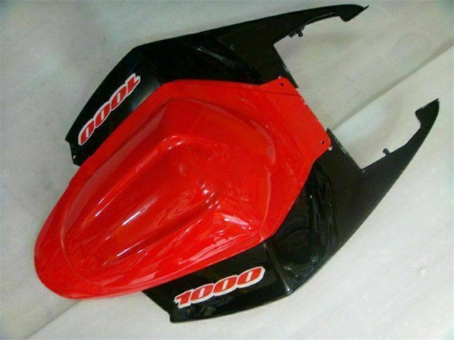 Descuento Carenados Moto Suzuki GSXR 1000 2005-2006 - Rojo Negro Brillante Negro Mate