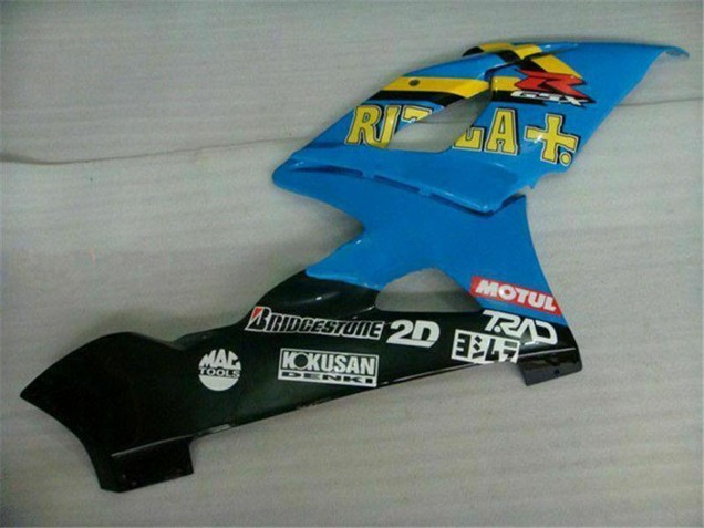 Descuento Carenados Moto Suzuki GSXR 1000 2005-2006 - Azul Oro Negro Rizla