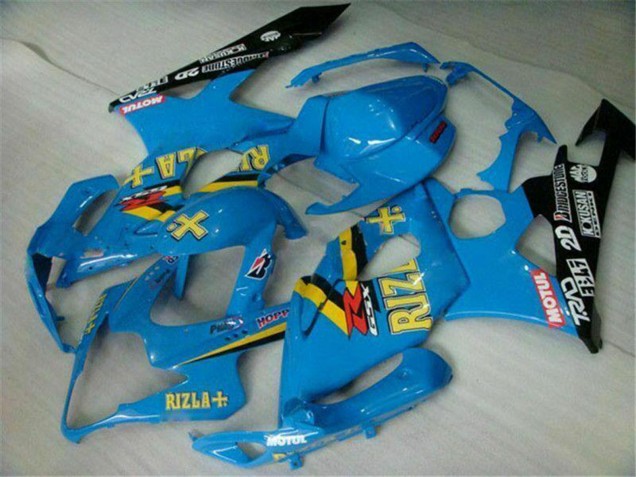 Descuento Carenados Moto Suzuki GSXR 1000 2005-2006 - Azul Oro Negro Rizla