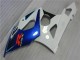 Descuento Kits Carenado Moto Suzuki GSXR 1000 2005-2006 - Blanco Azul Negro Brillante