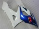 Descuento Kits Carenado Moto Suzuki GSXR 1000 2005-2006 - Blanco Azul Negro Brillante
