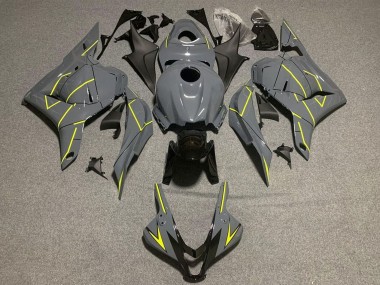 Descuento Carenados Moto Honda CBR600RR 2009-2012 - Nardo Gris Oscuro Amarillo