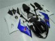 Descuento Carenado Moto Suzuki GSXR 1000 2005-2006 - Blanco Azul Negro Brillante