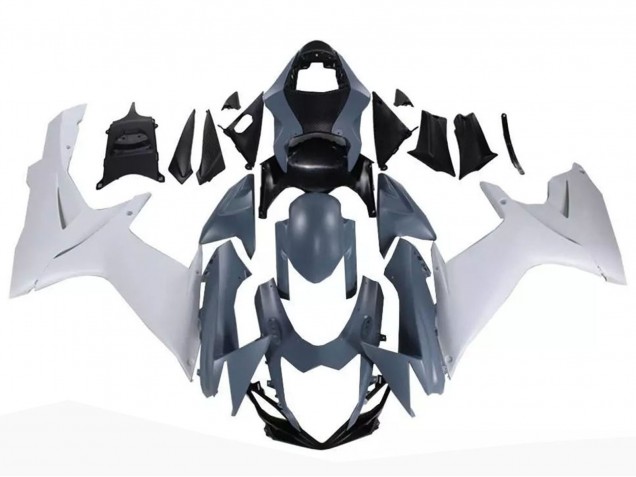 Descuento Carenados Moto Suzuki GSXR 600 / GSXR 750 2011-2024 - Nardo Gris Blanco