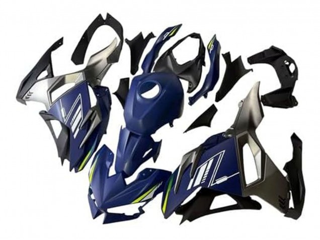 Descuento Carenados Moto Kawasaki Ninja 500 EX500R 2024-2025 - Azul Blanco Amarillo Plata Negro