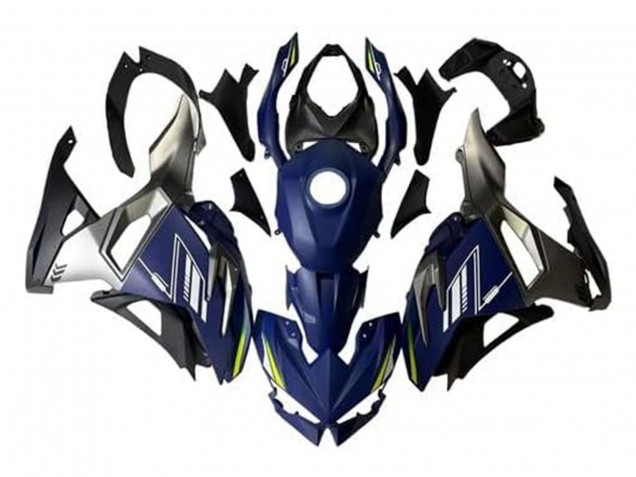 Descuento Carenados Moto Kawasaki Ninja 500 EX500R 2024-2025 - Azul Blanco Amarillo Plata Negro