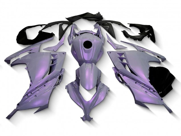 Descuento Carenados Moto Kawasaki EX300 2013-2024 - Camaleón Gris Dazz Púrpura Perla