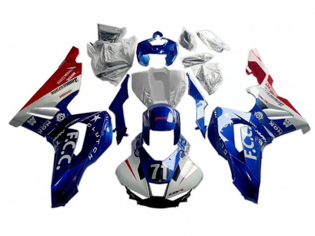 Descuento Carenados Moto Honda CBR1000RR-R 2020-2023 - Blanco Azul Rojo