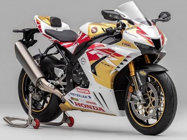 Descuento Carenado Moto Honda CBR1000RR-R 2020-2023 - Blanco Rojo Oro Motul