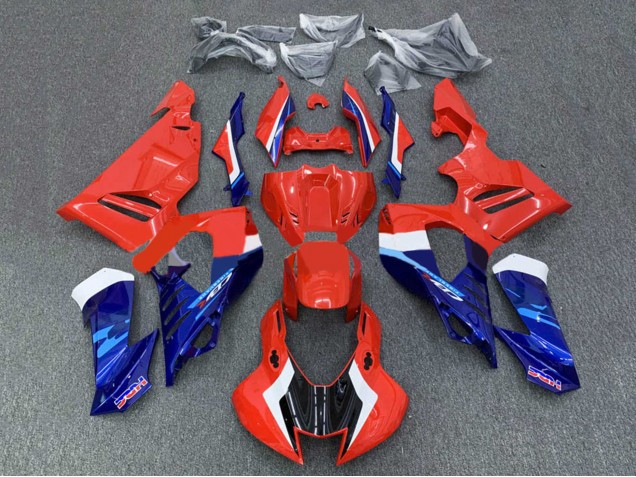 Descuento Kit Carenados Moto Honda CBR1000RR-R 2020-2023 - Blanco Rojo Azul HRC