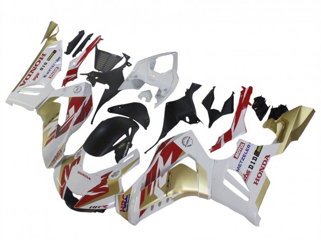 Descuento Carenados Moto Honda CBR1000RR-R 2020-2023 - Blanco Rojo Oro Motul HRC