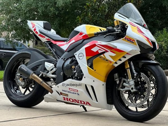 Descuento Carenados Moto Honda CBR1000RR-R 2020-2023 - Blanco Rojo Oro Motul HRC