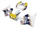 Descuento Carenados Moto Honda CBR400RR NC23 1987-1989 - Blanco Amarillo Azul Rothmans