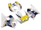 Descuento Carenados Moto Honda CBR400RR NC23 1987-1989 - Blanco Amarillo Azul Rothmans