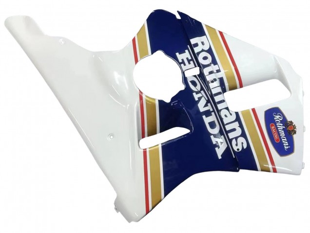 Descuento Carenados Moto Honda CBR400RR NC23 1987-1989 - Blanco Amarillo Azul Rothmans
