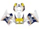 Descuento Carenados Moto Honda CBR400RR NC23 1987-1989 - Blanco Amarillo Azul Rothmans