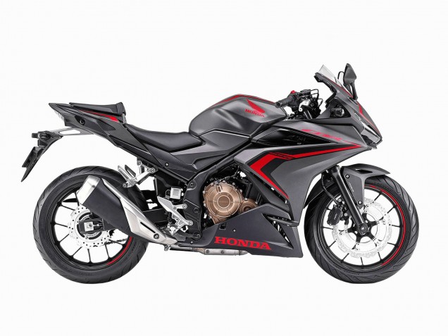 Descuento Carenados Moto Honda CBR400R 2022 - Negro Mate Rojo