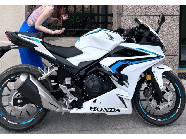 Descuento Carenados Moto Honda CBR400R 2022 - Blanco Azul