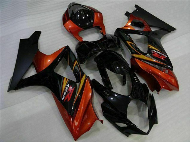 Descuento Carenados Moto Suzuki GSXR 1000 2007-2008 - Negro Naranja
