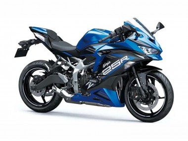 Descuento Carenados Moto Kawasaki ZX25R ZX-25R 2019-2025 - Azul Blanco Negro Mate