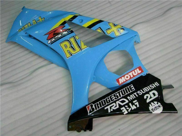 Descuento Kits Carenado Moto Suzuki GSXR 1000 2007-2008 - Azul Oro Negro Rizla