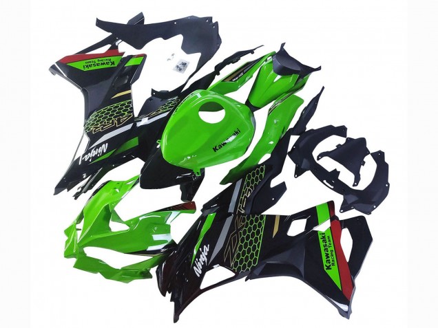Descuento Carenados Moto Kawasaki ZX25R ZX-25R 2019-2025 - Verde Negro Rojo Honeycomb