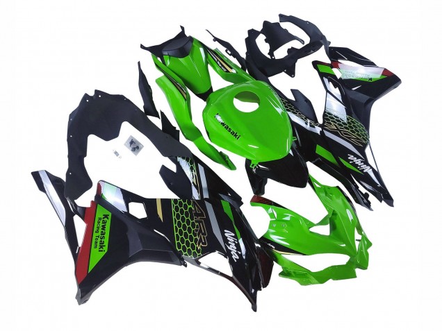 Descuento Carenados Moto Kawasaki ZX25R ZX-25R 2019-2025 - Verde Negro Rojo Honeycomb