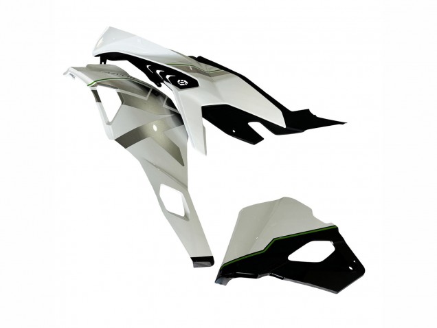 Descuento Carenados Moto Kawasaki ZX25R ZX-25R 2019-2025 - Blanco Plata Verde Negro Trick Star