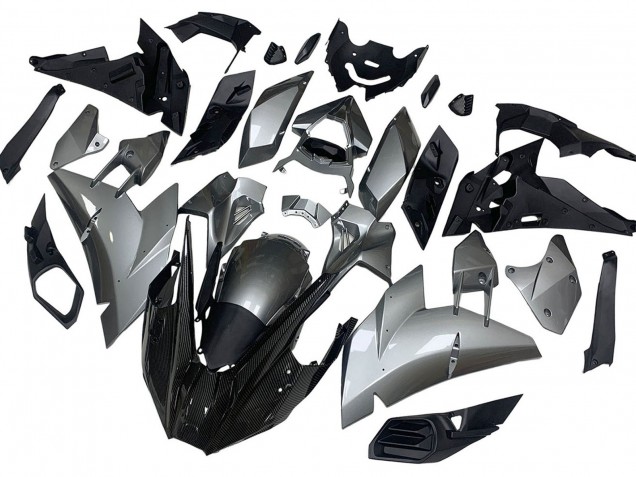 Descuento Carenados Moto Kawasaki Ninja H2 2015-2022 - Plata Negro FibraCarbono
