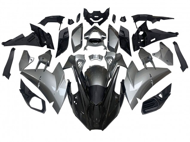 Descuento Carenados Moto Kawasaki Ninja H2 2015-2022 - Plata Negro FibraCarbono