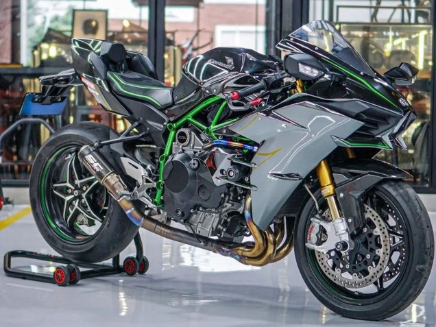 Descuento Carenados Moto Kawasaki Ninja H2 2015-2022 - Gris