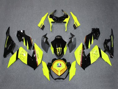 Descuento Carenados Moto Kawasaki Z250/Z300 2015-2016 - Amarillo Negro Brillante Monstruo