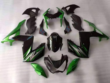 Descuento Carenados Moto Kawasaki Z250/Z300 2015-2016 - Verde Negro Blanco
