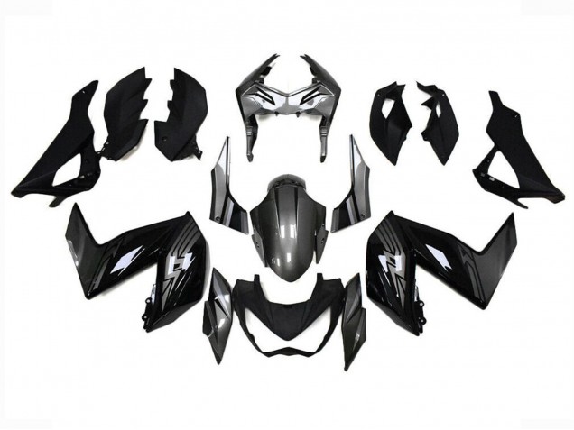 Descuento Carenados Moto Kawasaki Z250/Z300 2015-2016 - Negro Brillante Gris