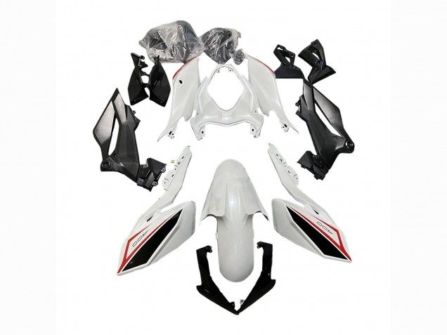 Descuento Carenados Moto Kawasaki Z400 2018-2024 - Blanco Rojo Negro