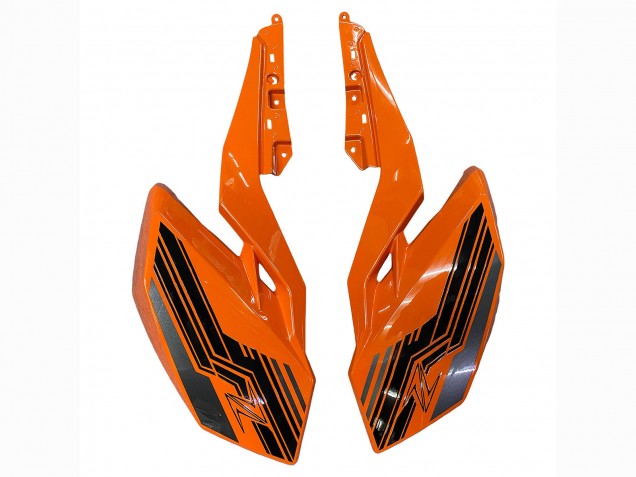 Descuento Carenados Moto Kawasaki Z400 2018-2024 - Naranja Negro Brillante